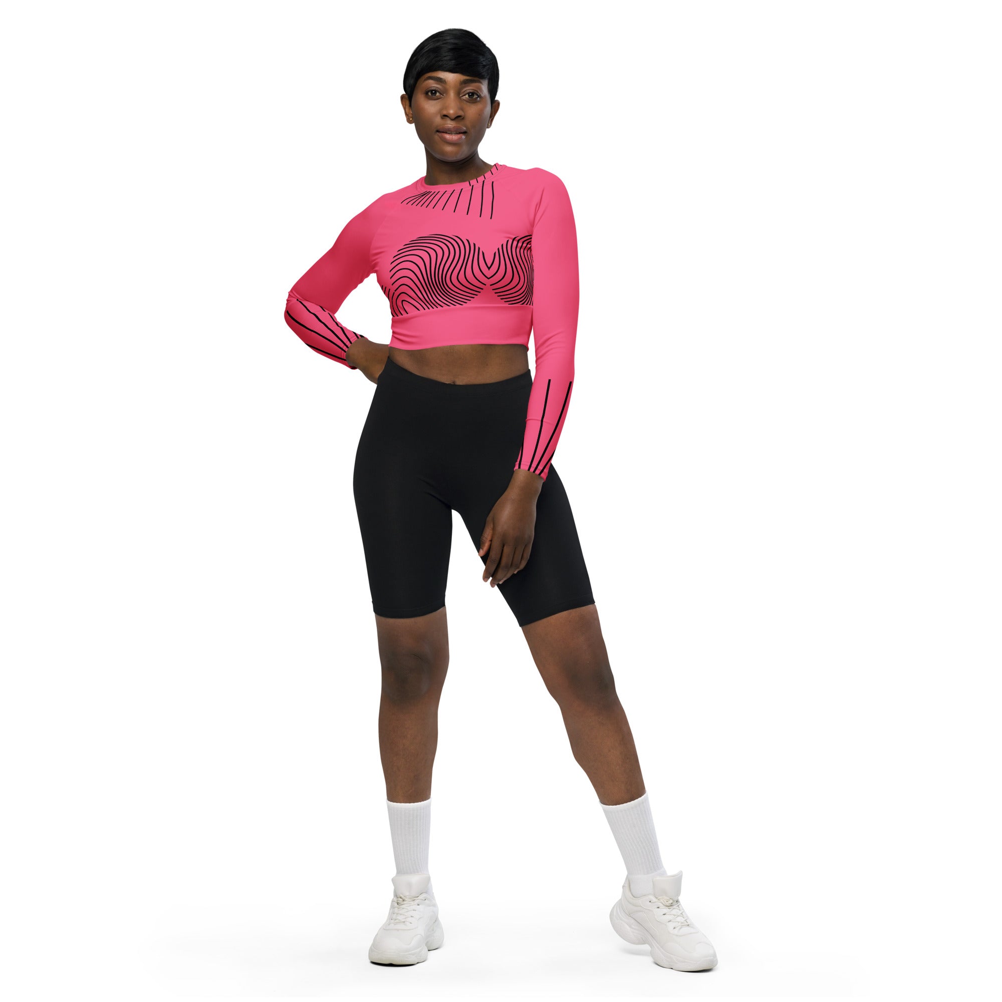 black-cropped-top-gym-yoga-running-dance-top-long-sleeve-viva-magenta-ripplefx-wickedyo2